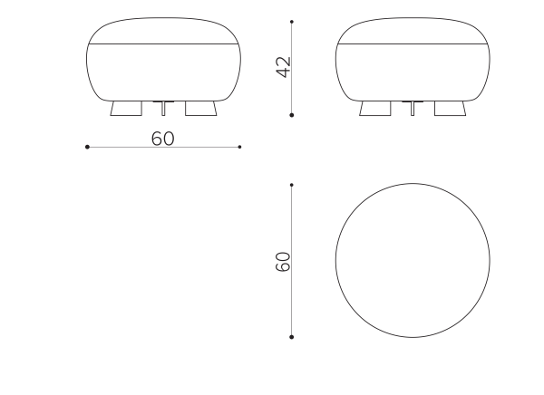 CD 60RO Round module 60cm True Design Code - Вид №1