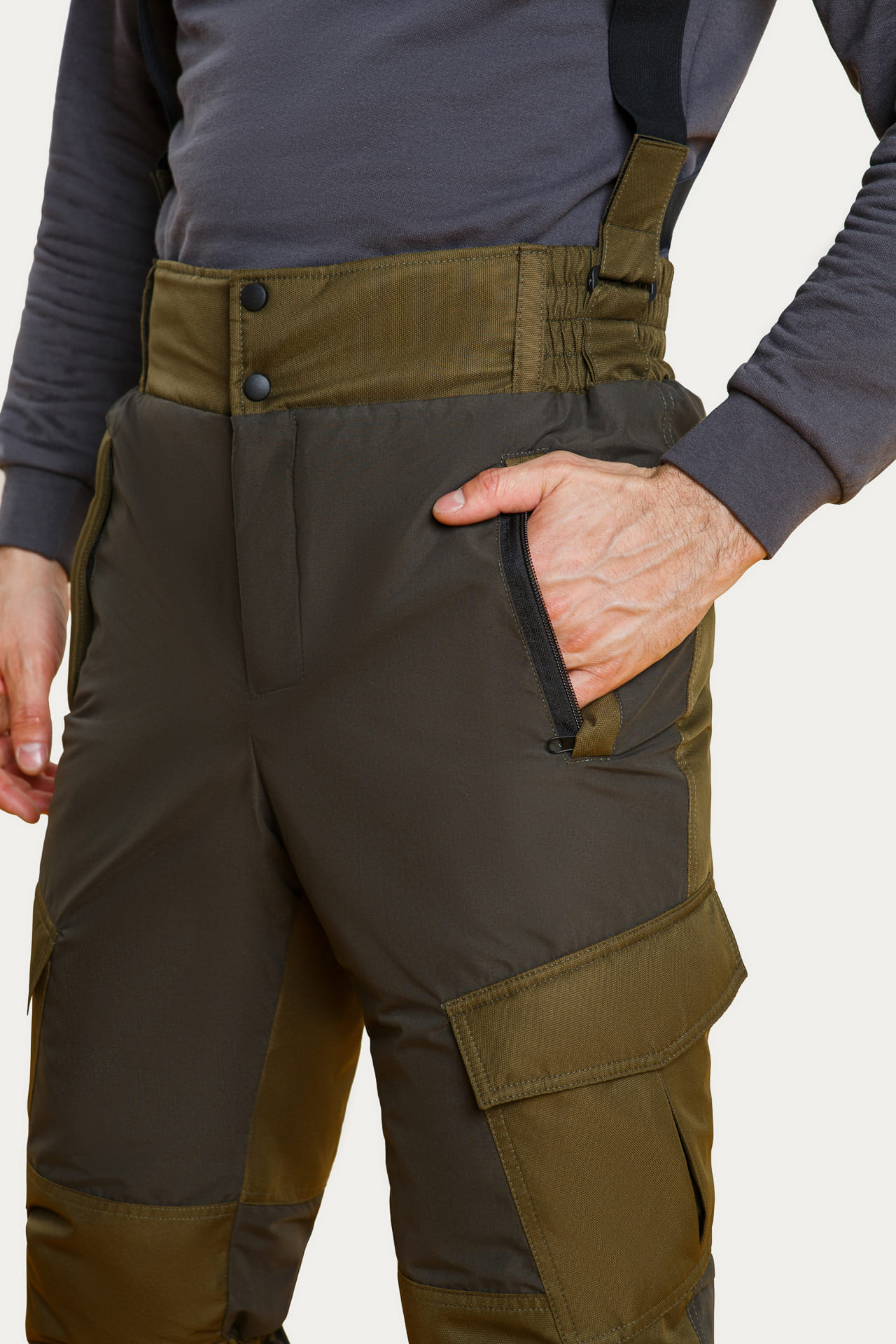 63941 Костюм  зимний хаки West Fishing  Зимняя спецодежда Santreyd  - Вид №16