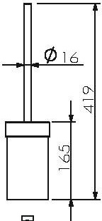 28025D Ерш подвесной цвет хром LANGBERGER Accessories - Вид №3