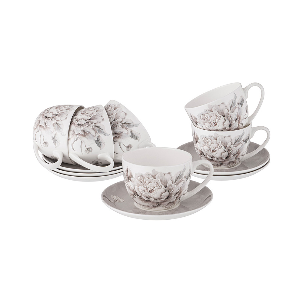 415-2138 Посуда фарфоровая ЧАЙНЫЙ НАБОР LEFARD "WHITE FLOWER" НА 6ПЕР. 12ПР Lefard 