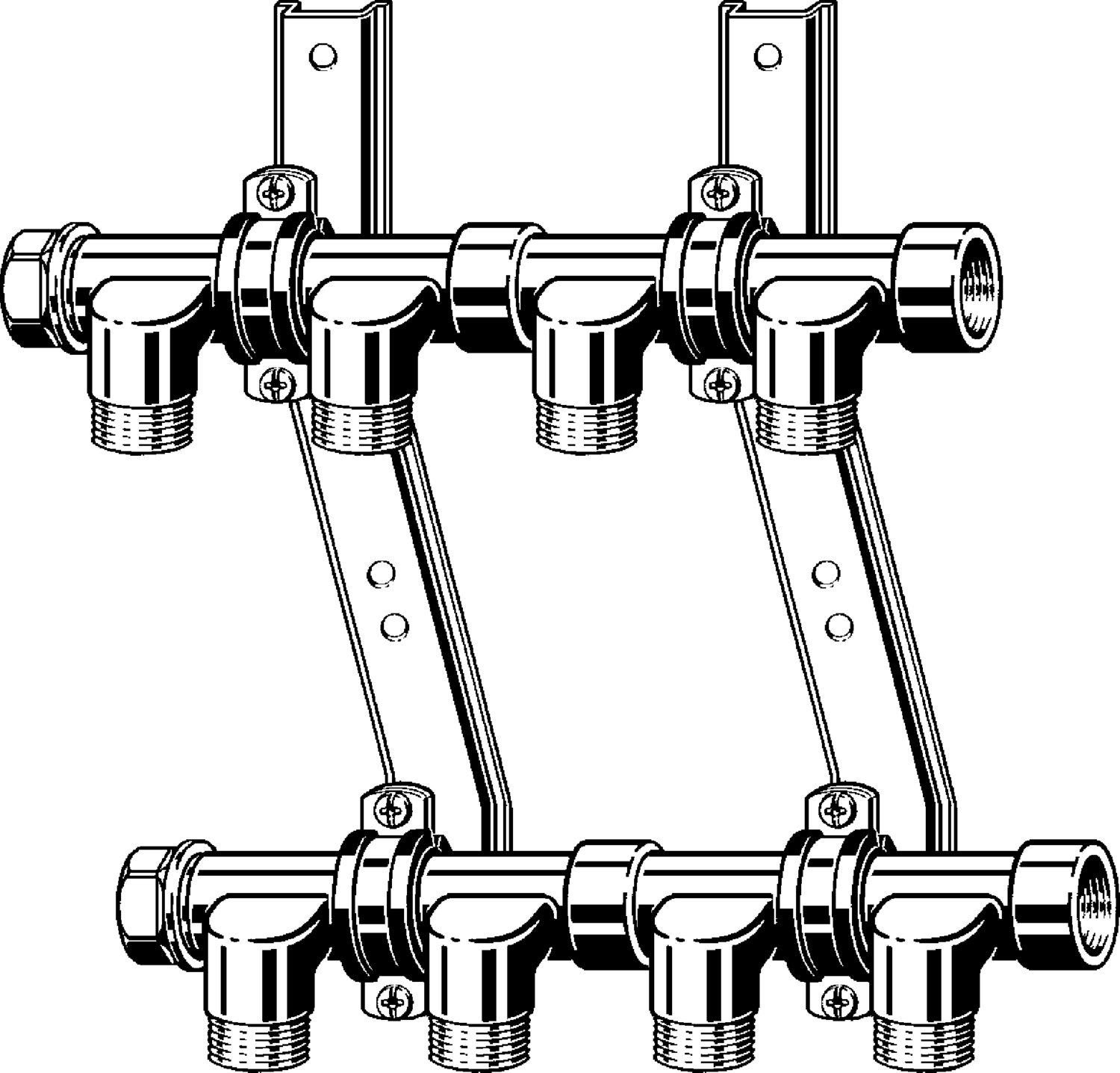 133 351 Модель 2005 Трубопроводные системы  Pexfit Pro  Коллекторы Santreyd  - Вид №1