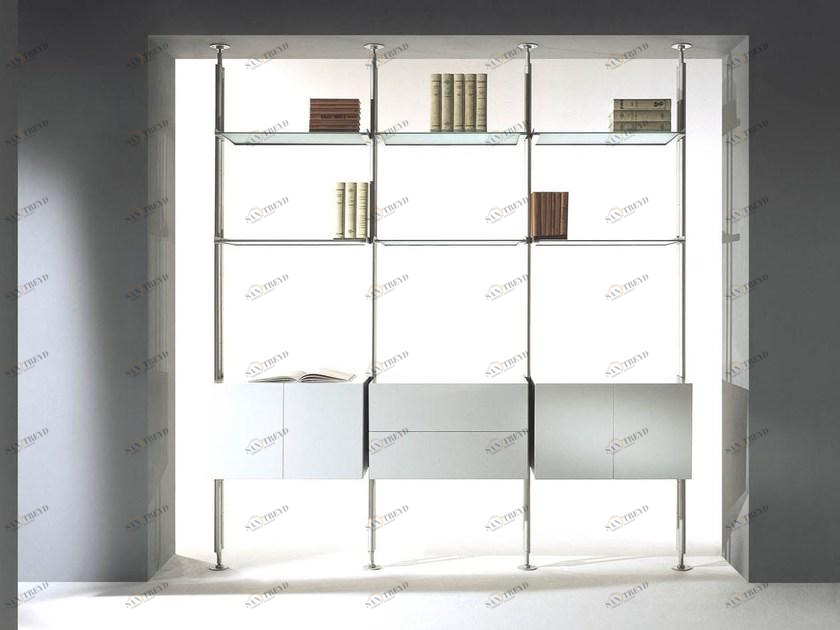 F.lli Orsenigo Книжный шкаф двусторонний стеклянный с креплением к потолку sun-id-1469157