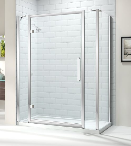 Торцевая панель для монтажа с дверью M82201 Merlyn 8 Series Хромированный - Вид №1