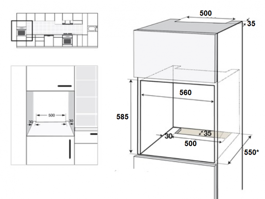 9225923 Электрический духовой шкаф SCHTOFF Decor 900 черный STDN-0045631 - Вид №7