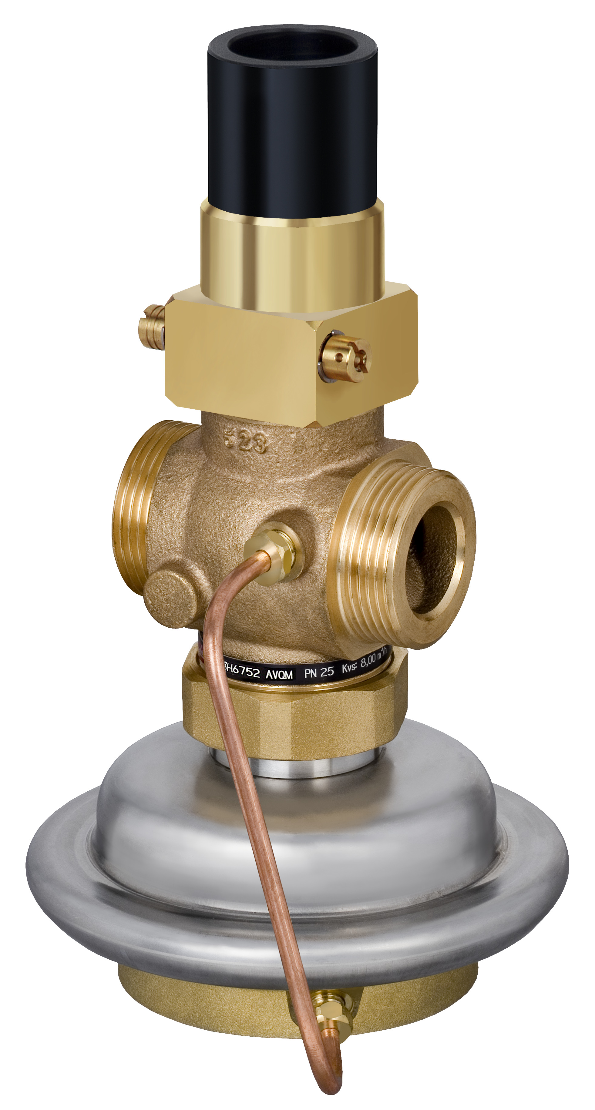 Danfoss Клапан регулирующий комбинированный AVQM с наружной резьбой или фланцевый Комб. р-рAVQM PN25 20/6,3//0,2/резьб. 003H6751  - Вид №40