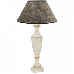 32004,34013 Ваза Ребристая Айвори Голдбраун BOGACHO