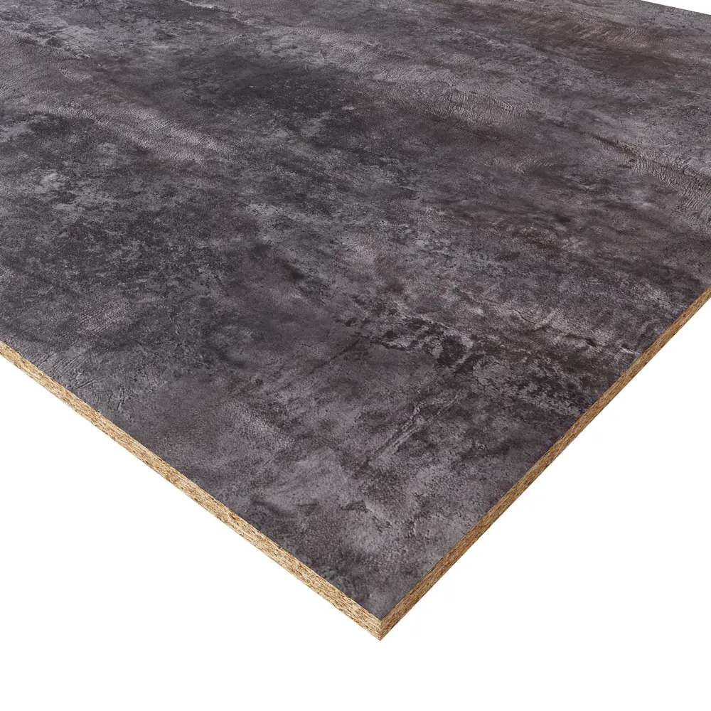 Стеновая панель для кухни KONSENSA Бетон темный 240x0.6x60 см ДСП цвет серый STLM-2085287 - Вид №1