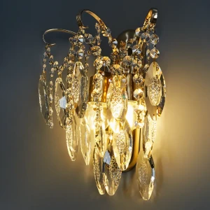 Светильник настенный бра Бриз 2 лампы 60 Вт E27 220 цвет золото