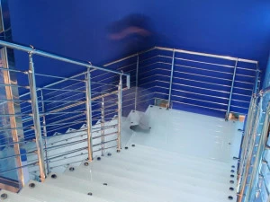 FARAONE Винтовая лестница из нержавеющей стали и закаленного стекла