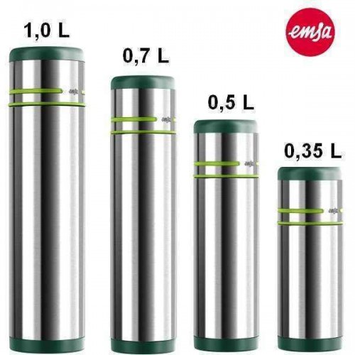Термос из нержавеющей стали зеленый 1 л Mobility EMSA ДИЗАЙНЕРСКИЕ 00-3951800 Хром  - Вид №9