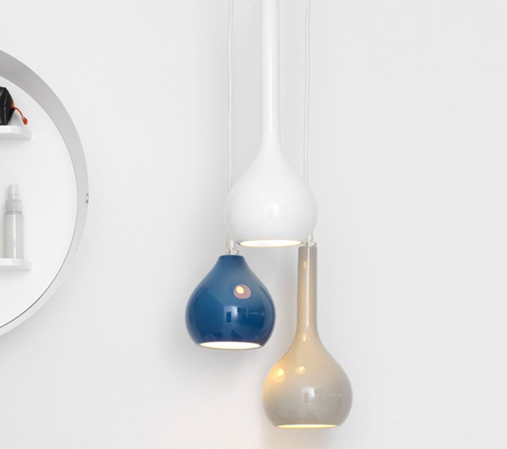 Ex.T Drip 3 Подвесной светильник в синей керамике EXDRIP3BLU  - Вид №1