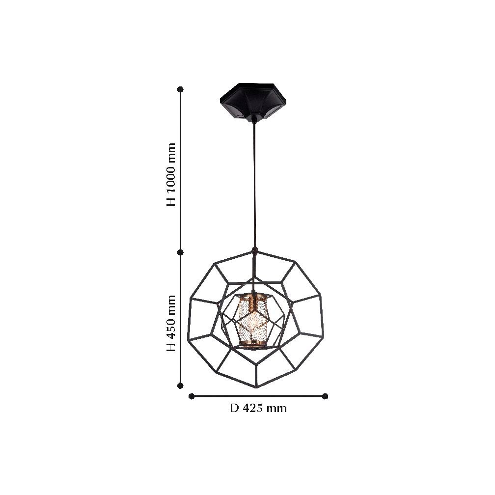 Подвесной светильник Favourite Septum 2039-1P FAVOURITE SEPTUM 102792 Черный  - Вид №1