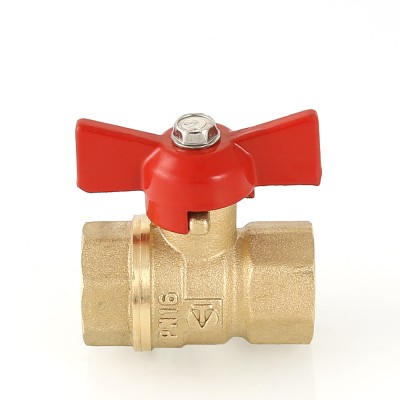 VT.122.G.05 Кран шаровой «СТАНДАРТ» с ручкой-бабочкой и внутренней резьбой Valtec 3/4"  - Вид №4
