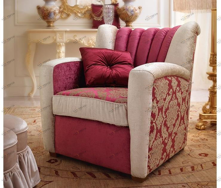 Barnini Oseo Кресло с обивкой из ткани с подлокотниками David Art. dv 40