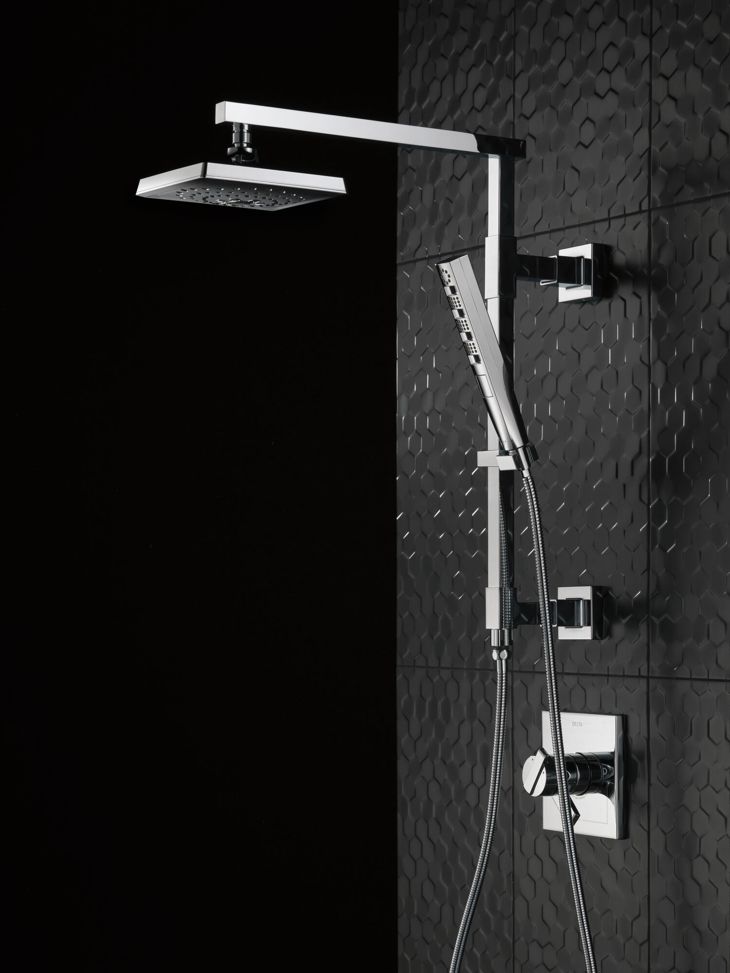59140-SS-PK H2Okinetic® Ручной душ с 4 режимами Delta Faucet Universal Showering Нержавеющая сталь  - Вид №14