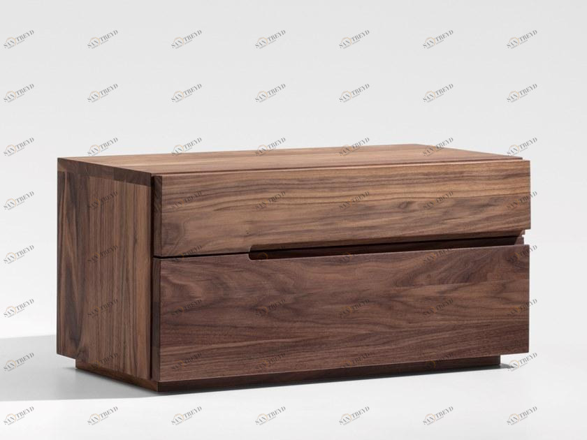 ZEITRAUM Прикроватная тумбочка из массива дерева с ящиками sun-id-1504349