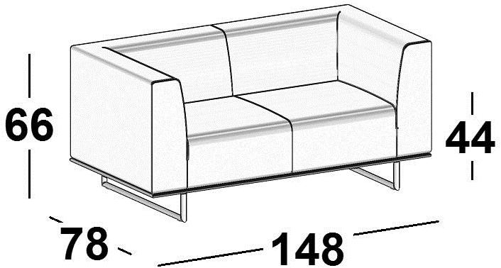 Luxy Мягкий диван из ткани Chic sun-id-1437956 - Вид №6