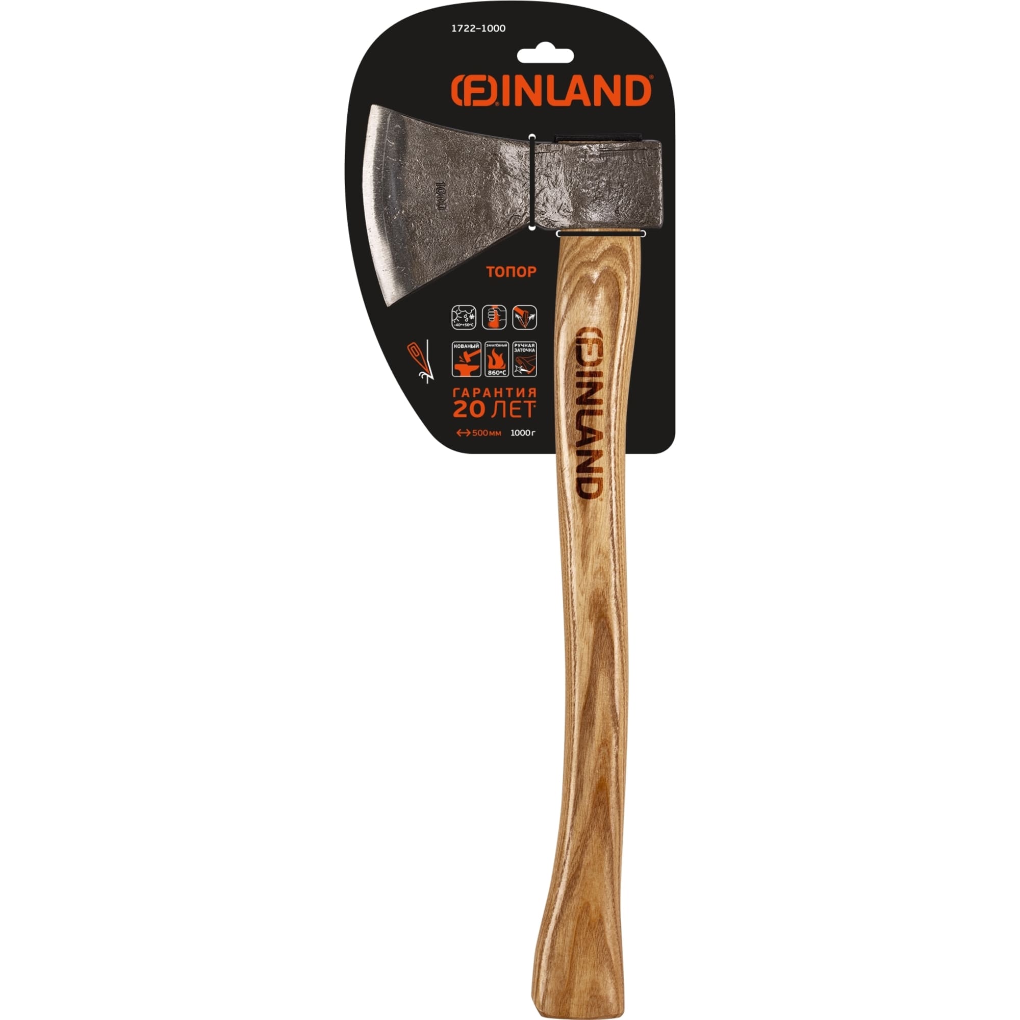 83210564 Топор Finland 1722 кованный, 1 кг, 50.5 см Santreyd  - Вид №3