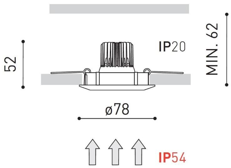 Arkoslight Встраиваемый алюминиевый светодиодный светильник Essentials sun-id-1347877 - Вид №13