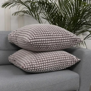 91344203 Наволочки декоративные Tessolo home Z13101/BOTH, 50x50 см, велюр, 2 шт, цвет винный STLM-1023297