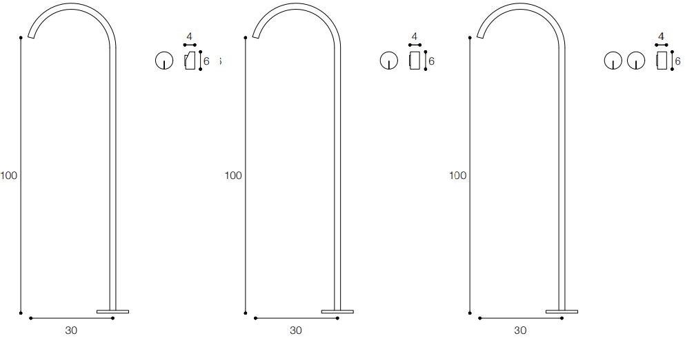 FALPER Напольный смеситель для мойки из нержавеющей стали Acquifero sun-id-1393675 - Вид №4