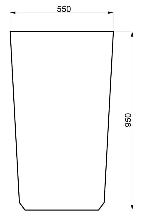 Круглый бетонный горшок Betoni Simple ARCH-00078190 - Вид №6
