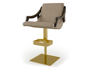 Регулируемая высота кожаный барный стул