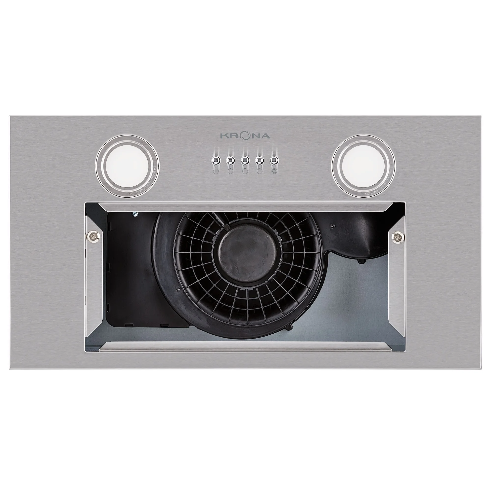 8195575 Вытяжка полновстраиваемая KRONA SELINA 600 inox PB серебристый STDN-0011755 - Вид №2