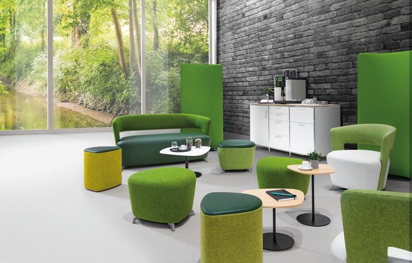 Dauphin Свободностоящая звукопоглощающая офисная перегородка из ткани Allora Ao 5922 - Вид №1