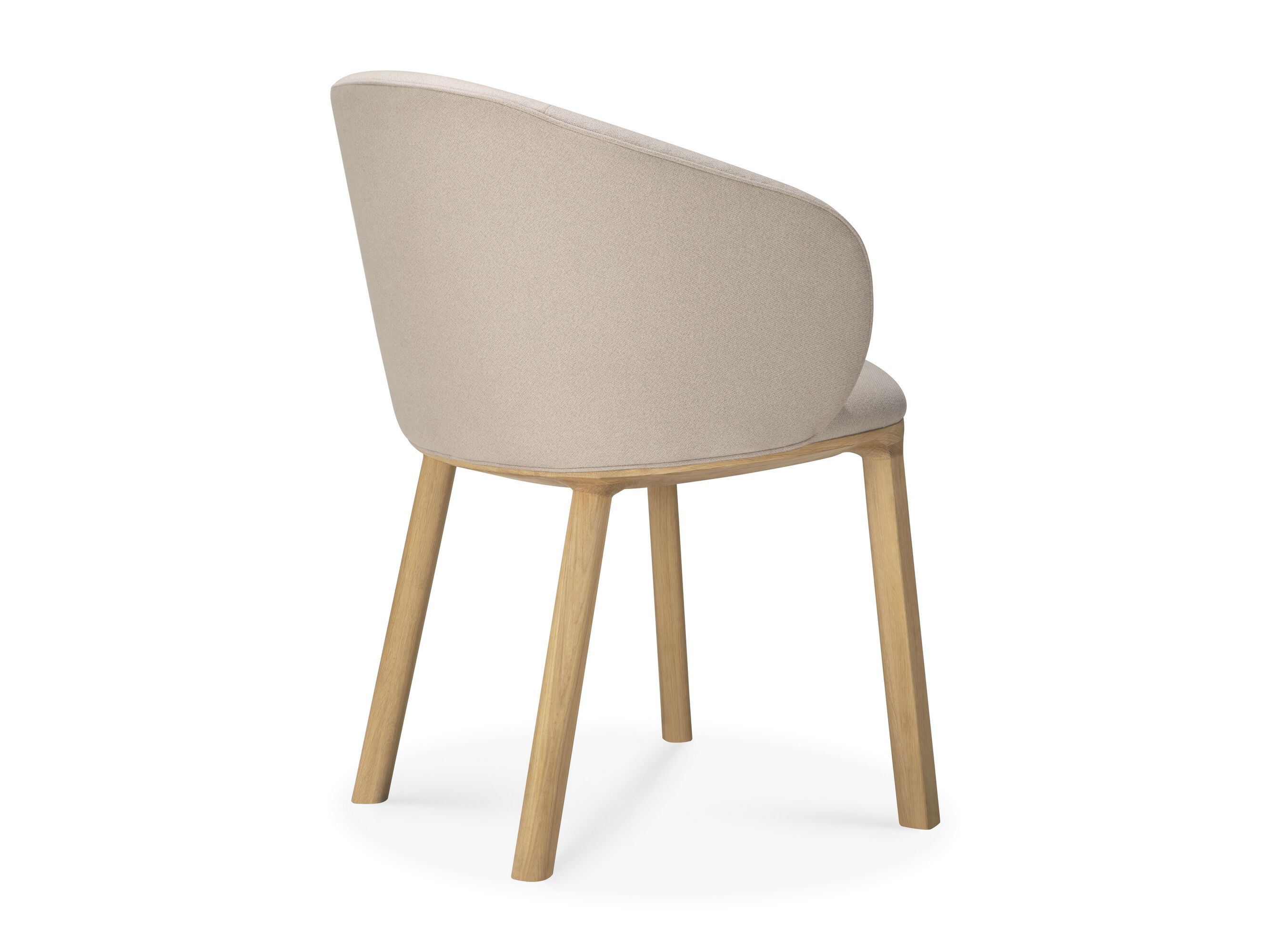 Мягкий стул из ткани Ethnicraft UNDA SALT ARCH-00043169 - Вид №1