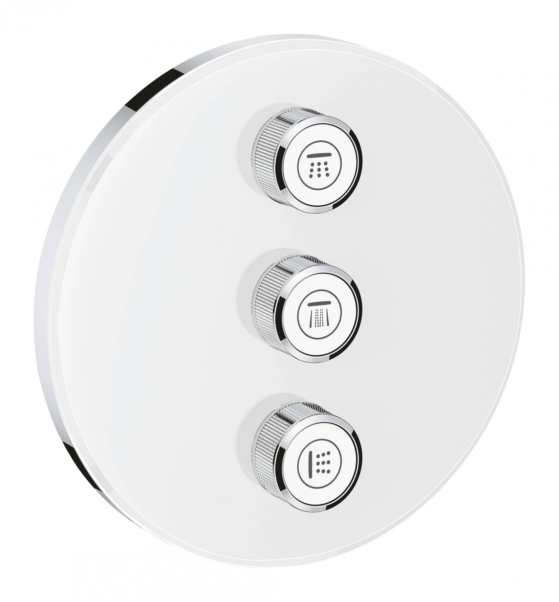 Внешняя часть вентиля GROHE Grohtherm SmartControl на 3 выхода, белая луна (29152LS0)