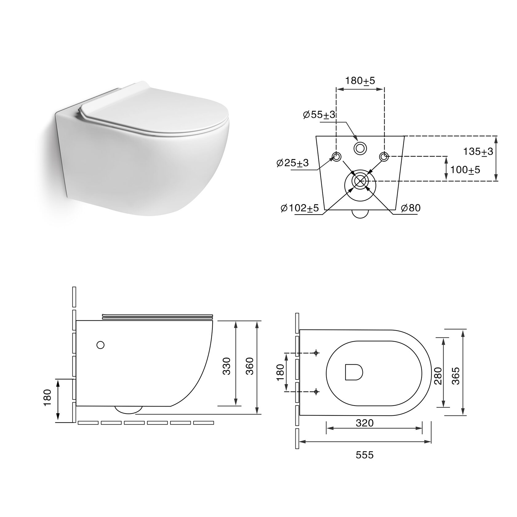 Подвесные унитазы SL-5002 SANTILINE  - Вид №4