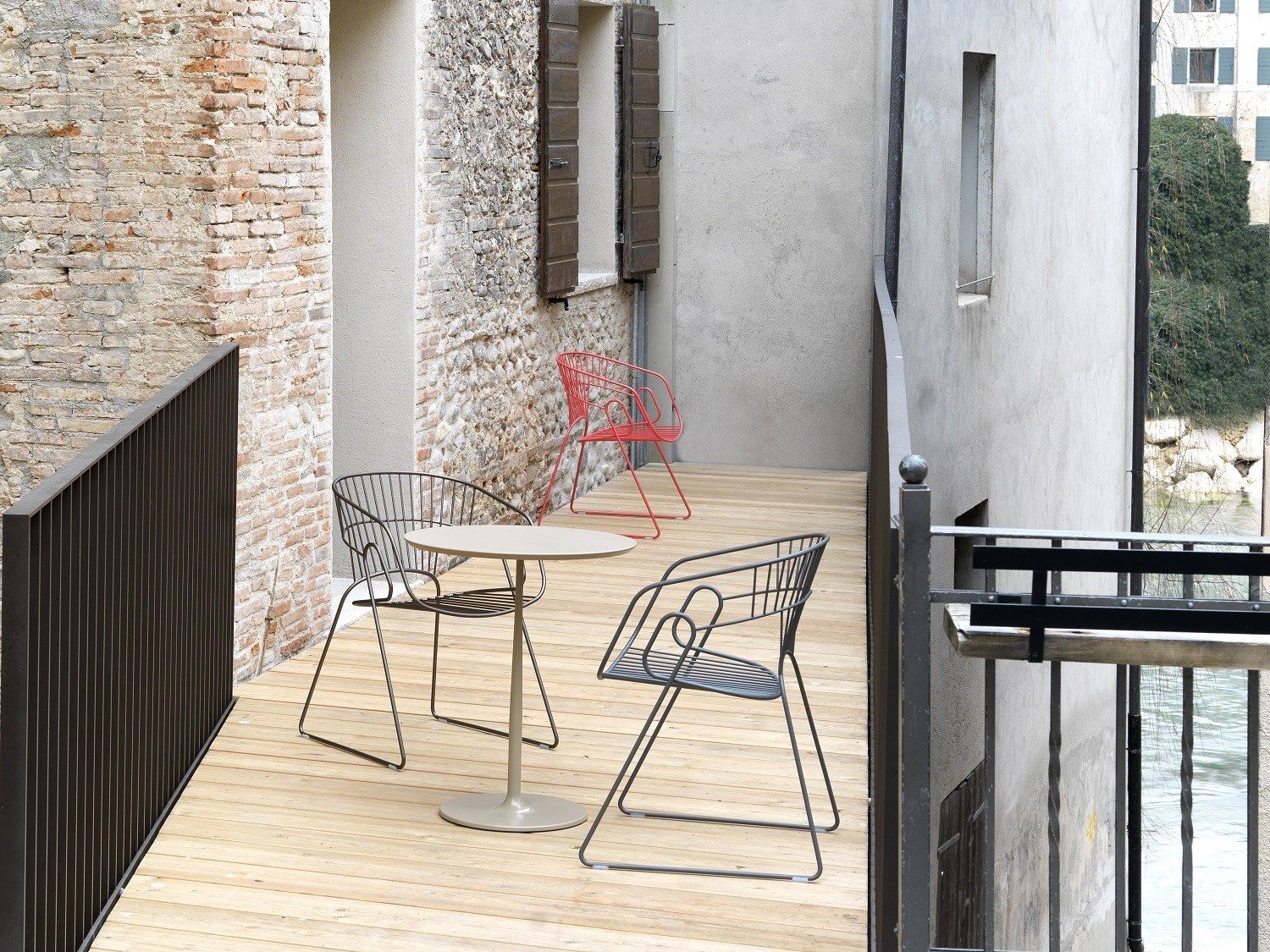 Стальной стул с подлокотниками SITIA JAPAN ARCH-00091205 - Вид №7