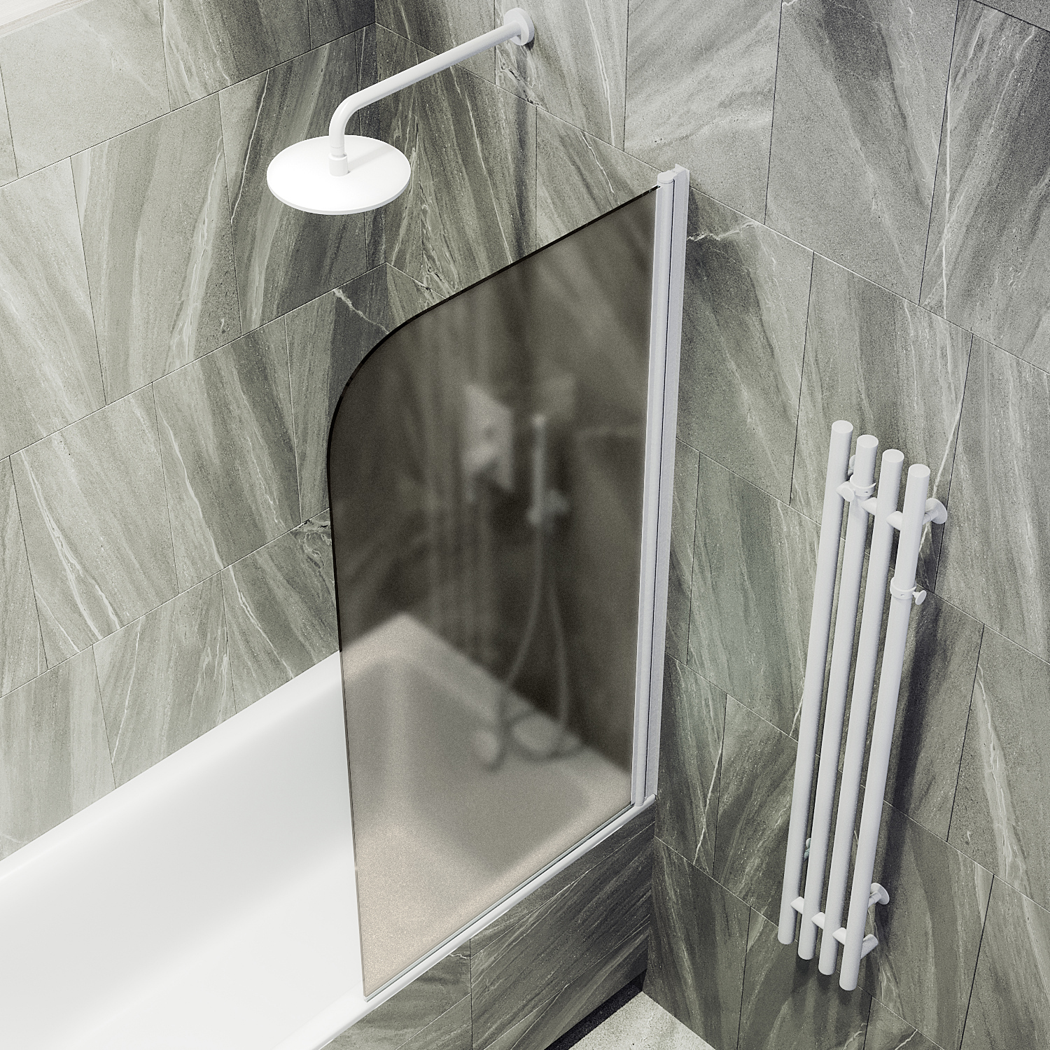 ST-607-1 Душевое ограждения на борт вынны Public Steel Россия 