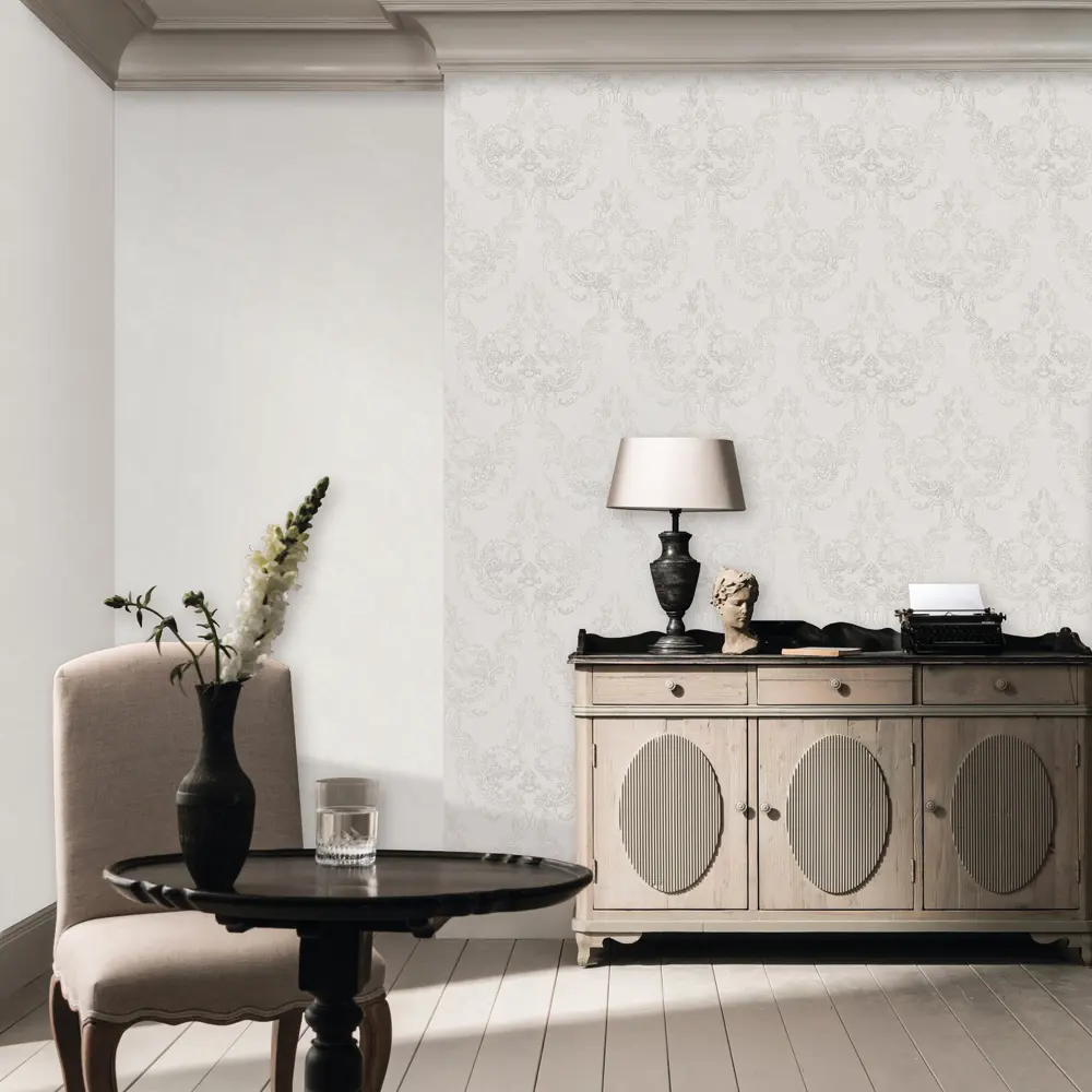 Обои флизелиновые Erismann Sorbonn светло-серые 1.06 м ЭР60492-03 Sorbonne STLM-2167238 - Вид №4