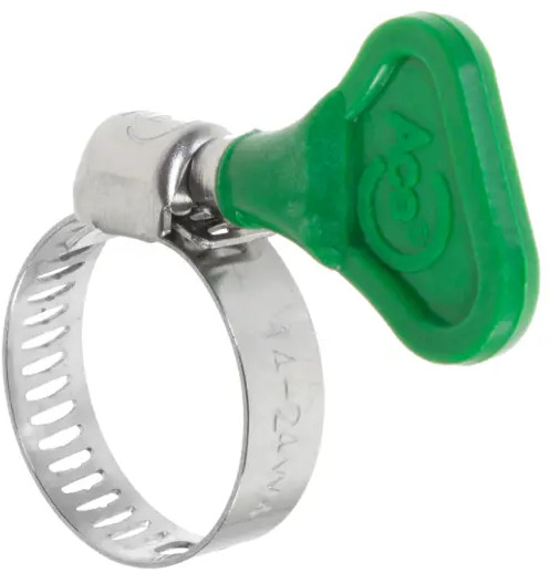 Хомут-бабочка BOUTTE нержавеющий 14-24 мм для шлангов, 2 шт 17717577