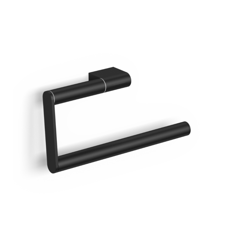 28038A-BP Полотенцедержатель подвесной цвет черный матовый LANGBERGER Accessories, BLACK EDITION - Вид №1