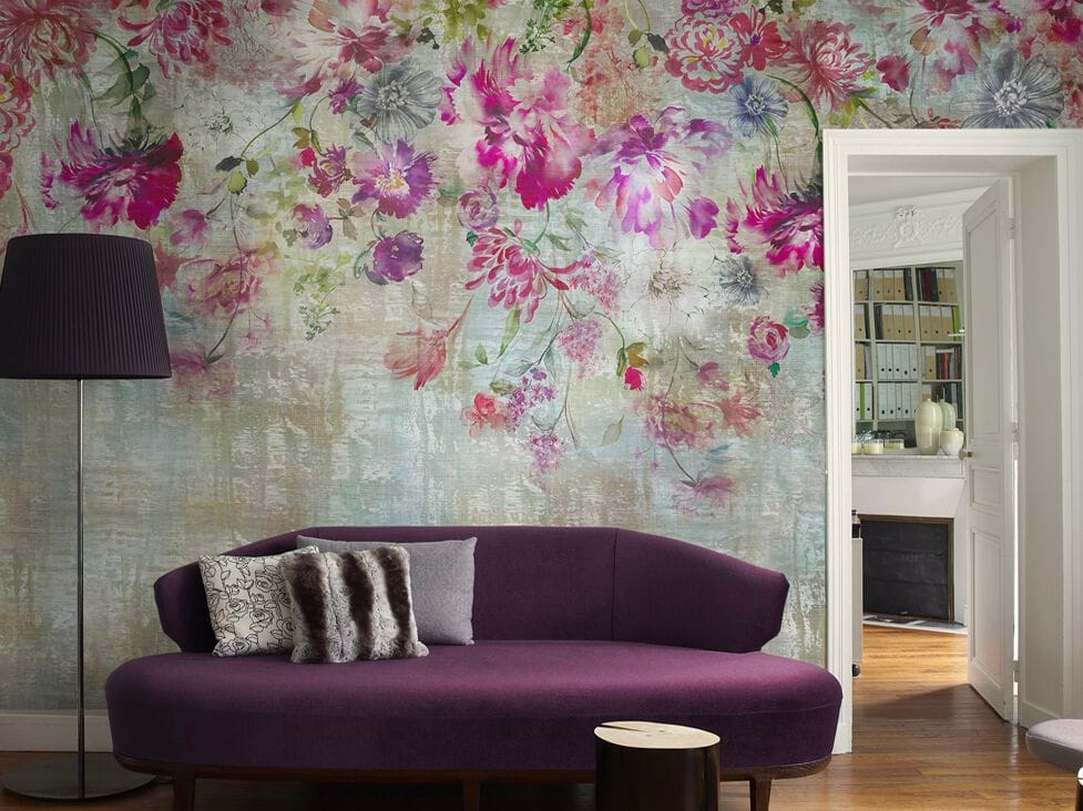 Обои с цветочными мотивами Jannelli&Volpi CASCATA DI FIORI ARCH-00113175 - Вид №1