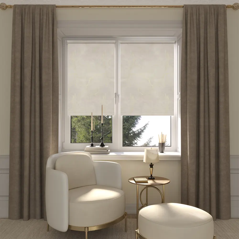 Штора рулонная Фавор 100x175 см бежевая DOMLEGRAND STLM-2022762 - Вид №3