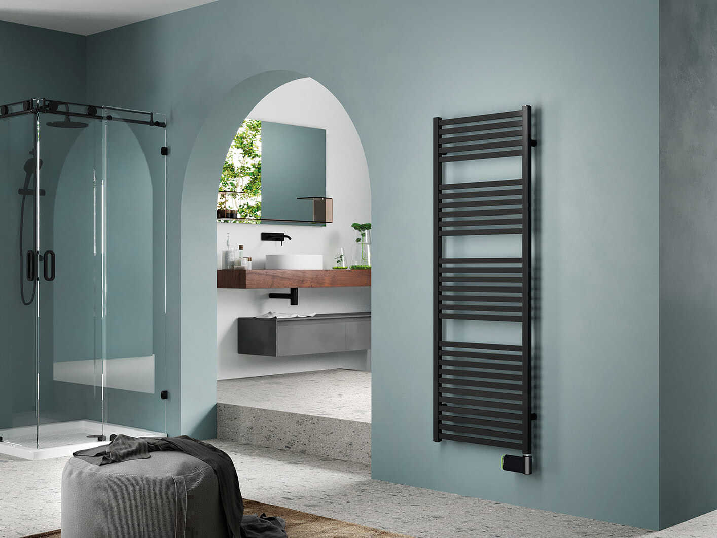 Электрический стальной радиатор для ванны Irsap QUADRÉ ELETTRICO ARCH-00152422 - Вид №3