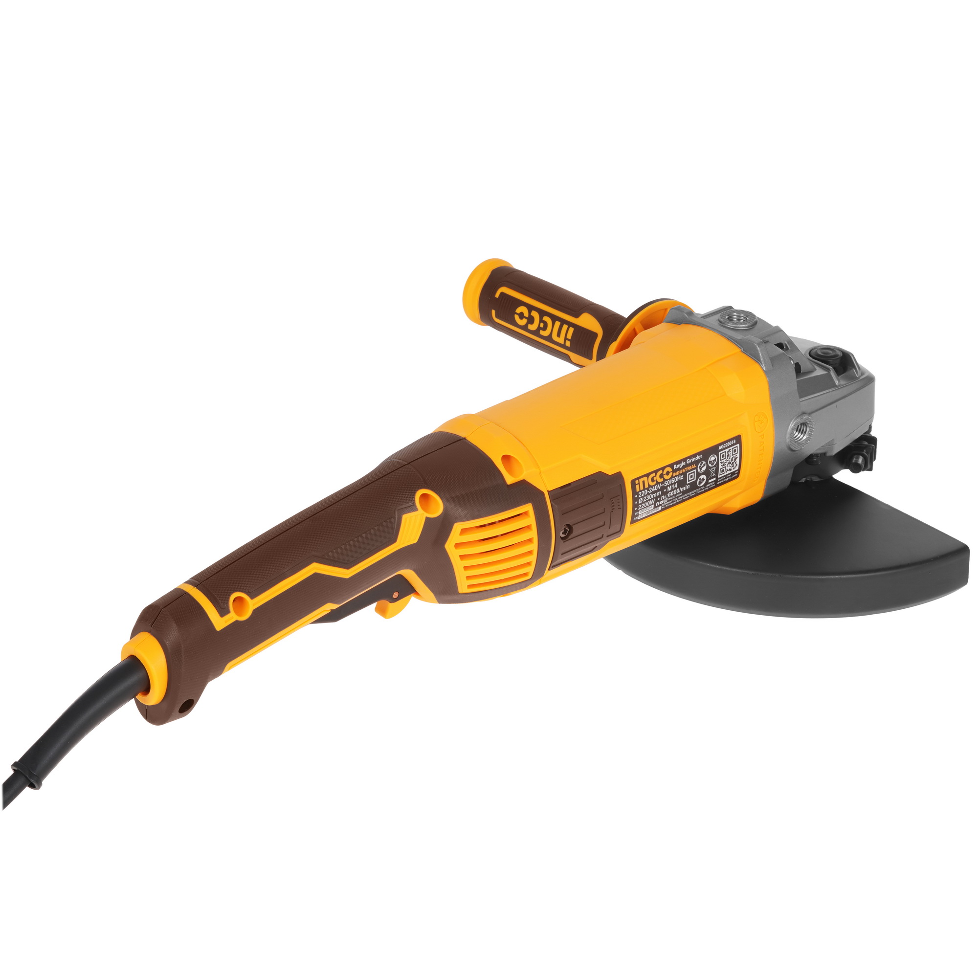 Углошлифовальная машина (УШМ) INGCO AG220018 INDUSTRIAL 9213744 STDN-0055240 - Вид №1