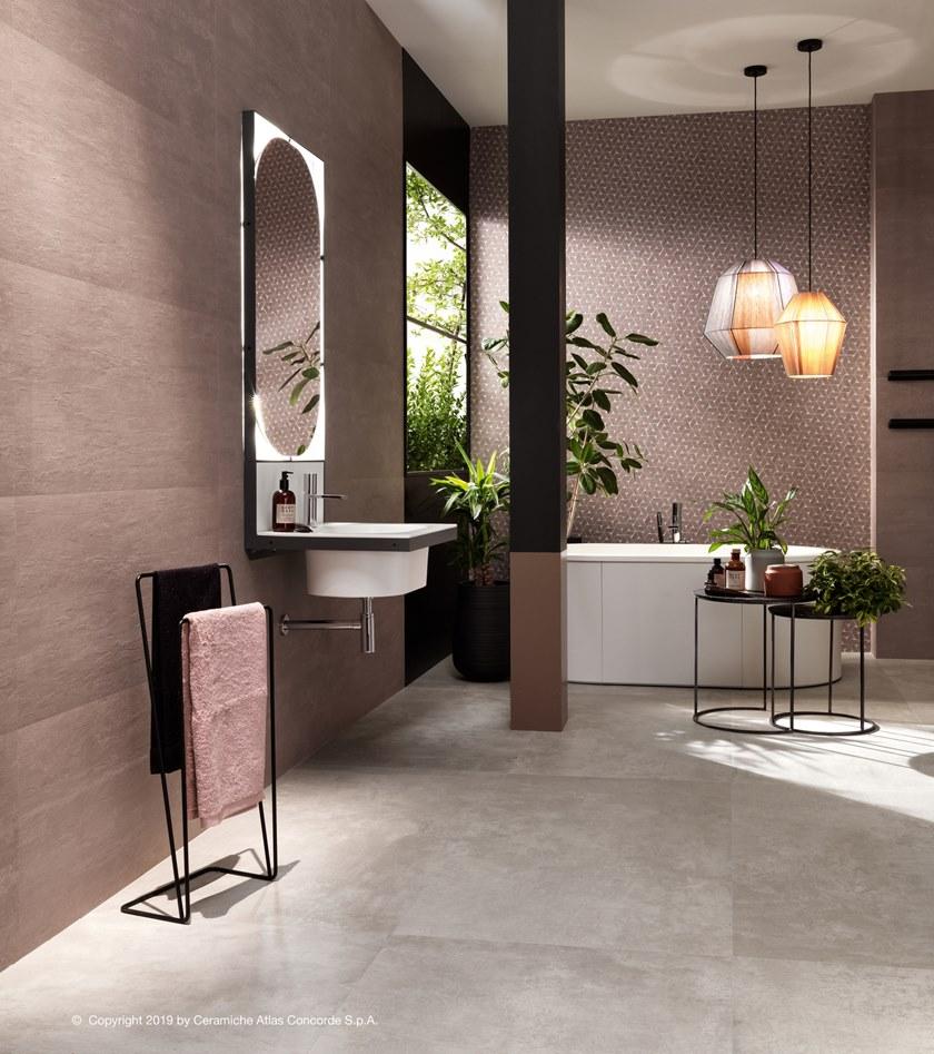 Atlas Concorde Белая плитка для стен с эффектом бетона Raw sun-id-1483334 - Вид №10