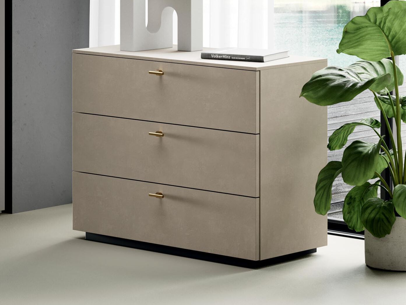 Двустворчатый комод со встроенными ручками Guzzini & Fontana Bix ARCH-00137050