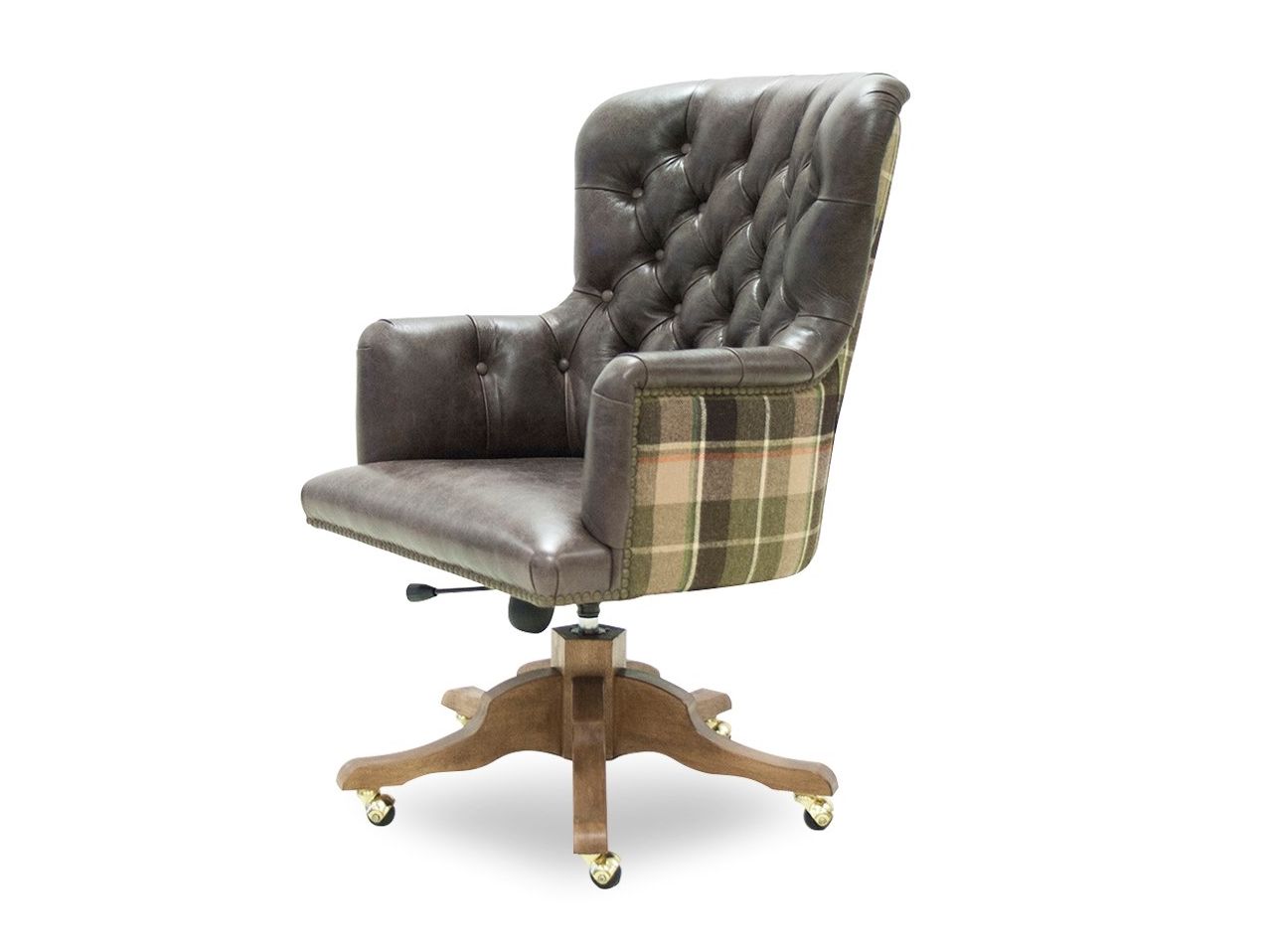 Офисное кресло с регулируемым по высоте кожаным подлокотником с 5 спицами CREARTE COLLECTIONS Capital Origins ARCH-00135722 - Вид №1