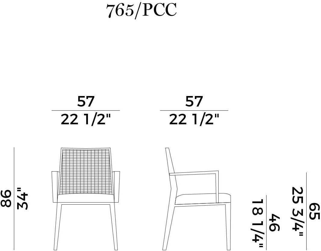 Potocco Стул из бука с подлокотниками Queen 765/pcc - Вид №4