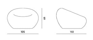 Полиэтиленовое садовое кресло Qeeboo нами ARCH-00091003 - Вид №1