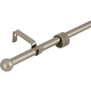 Карниз однорядный 320 см металл цвет графит 85310613 STLM-2186229