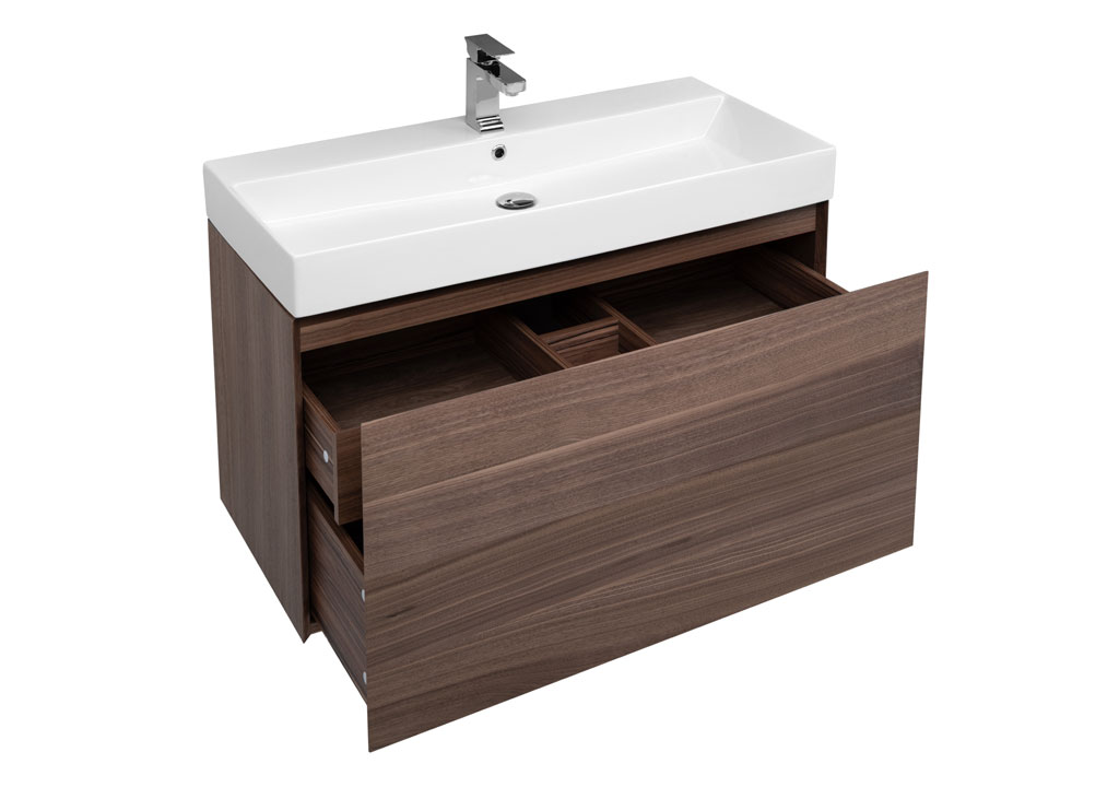 Мебель для ванной Aquanet Нью-Йорк 100 орех 00211662 - Вид №3