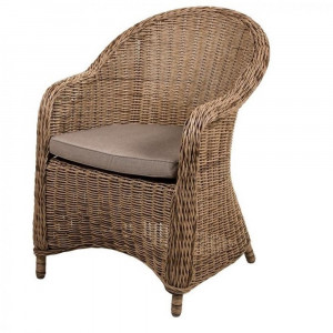 Y490 Beige Плетеное кресло Ravenna Afina