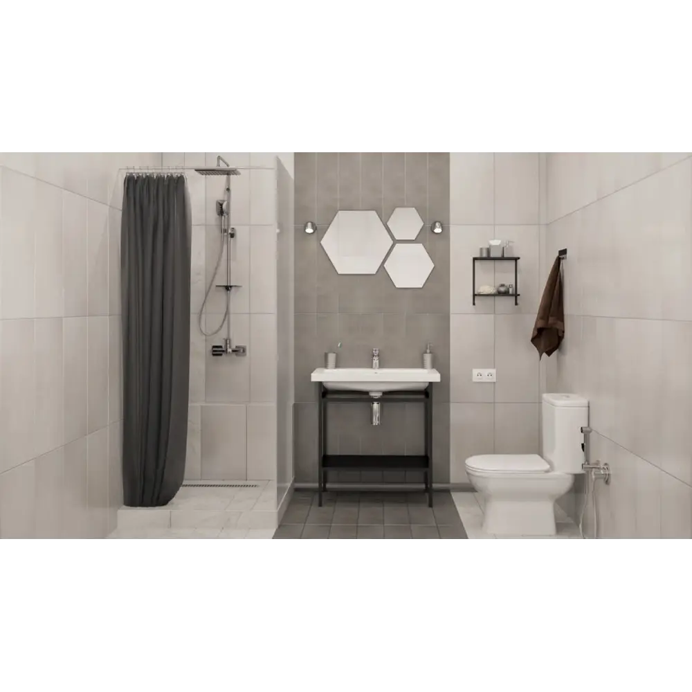 Плитка настенная Loft Grey 30х60 см 1.62 м² цвет светло-серый BELANI STLM-2148494 - Вид №6